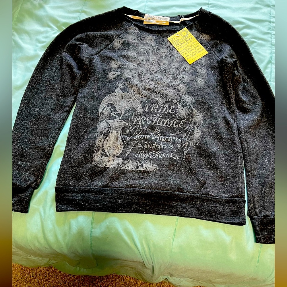 Out of Print Pride and Prejudice Sweatshirt New with Tags